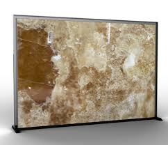 تصویر 4 از سنگ مرمریت چشمه شیر دوش کرمان اسلب رگه‌ ریز براق